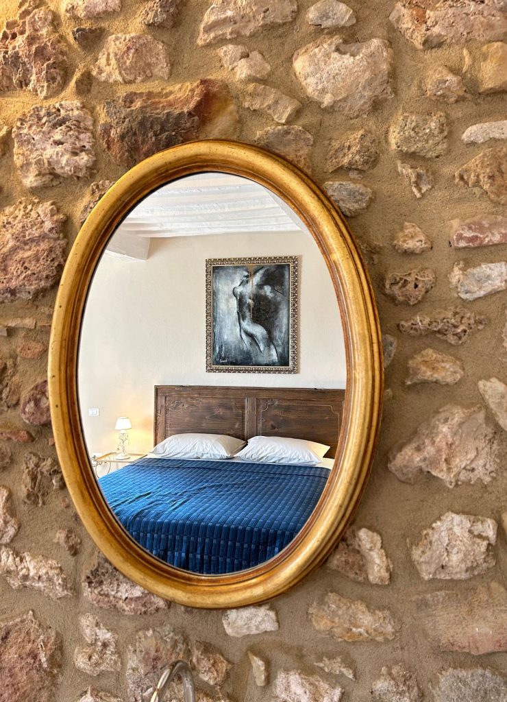 Modrý pokoj v apartmánu Casa d'Arte